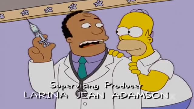 PREDICTIVE PROGRAMING, BART GETS HIS SHOT