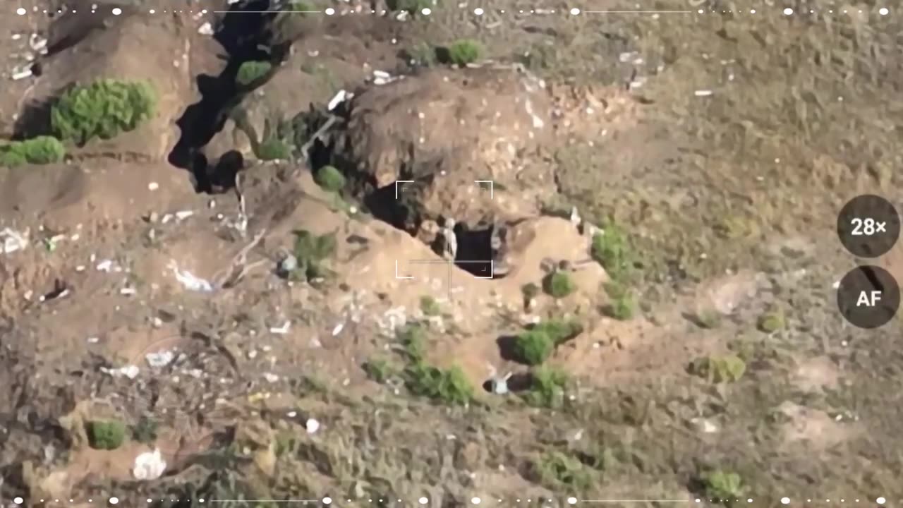 Arrival of a kamikaze drone over a Ukrainian carcass