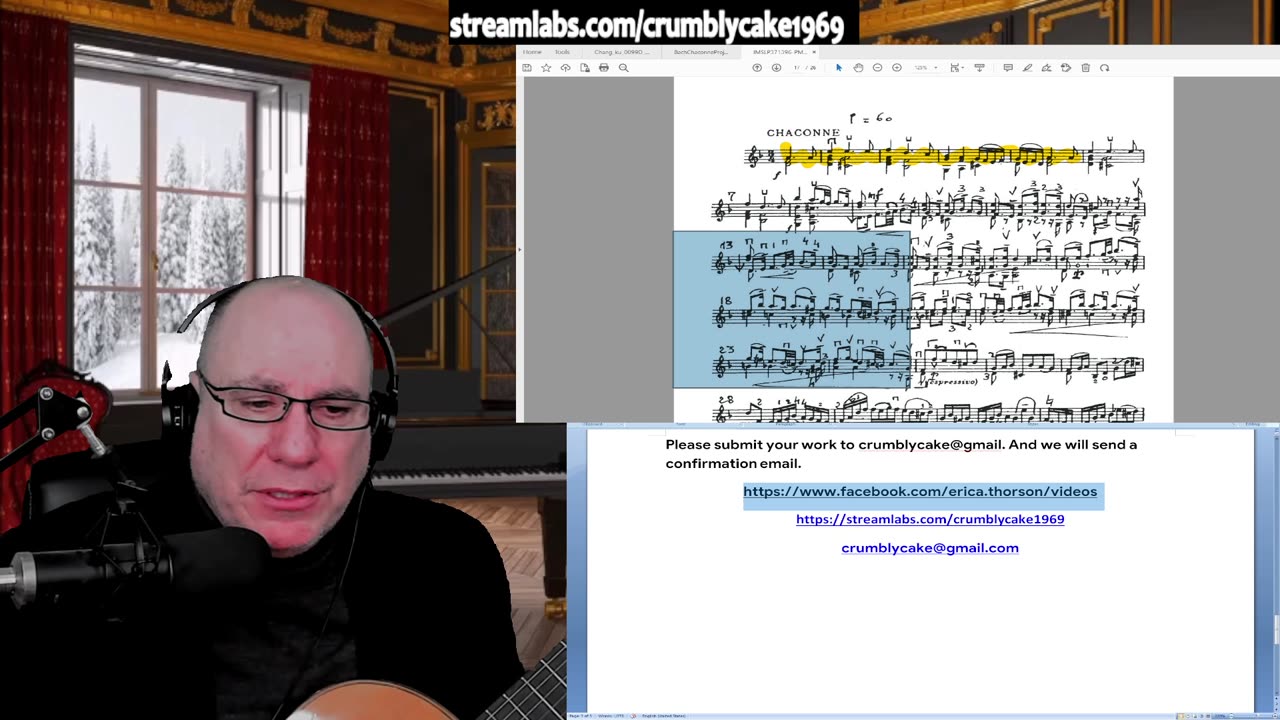 Composing for the Classical Guitarist: J S Bach Chaconne Practice Tips/Technical Considerations