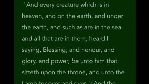 Morning Prayer 325: Revelation 5:13