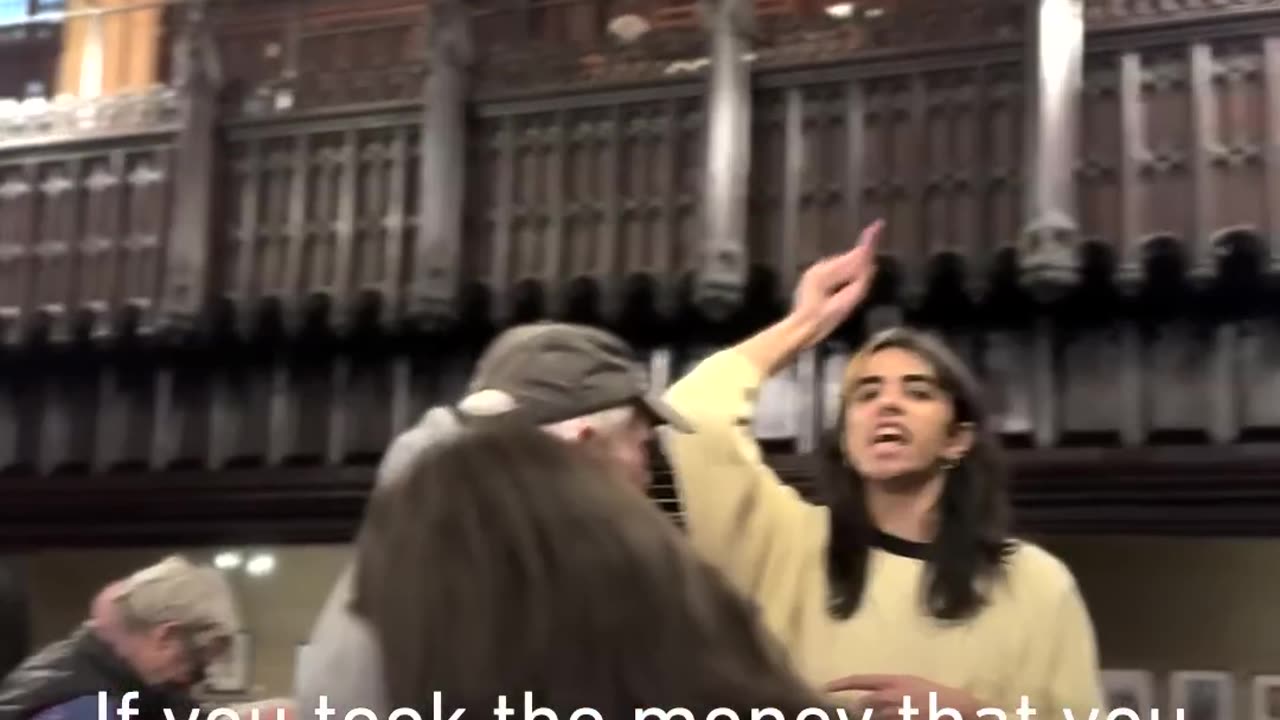 Pro-Palestine activists disrupt New York senator Kirsten Gil