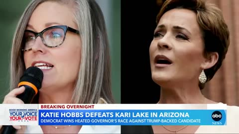 Democrat Katie Hobbs projected to win Arizona governor’s race l GMA