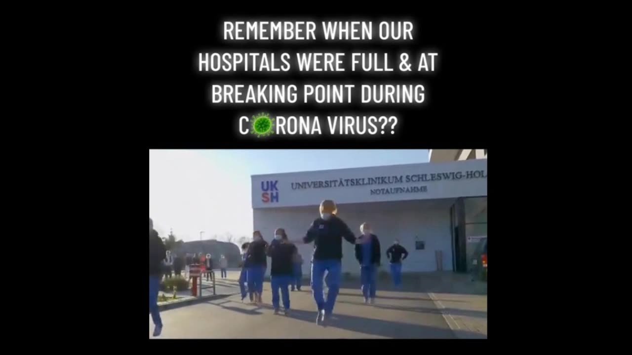 Remember when our Hospitals were full??