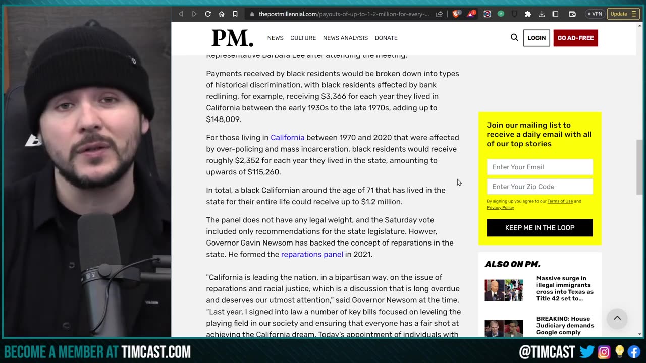 California Democrats APPROVE $1.2M In Reparations To Black Residents, Meanwhile CRIME SKYROCKETS