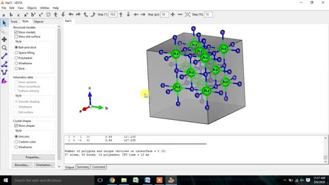 How to generate crystal structure of NaCl (Rock Salt) [Sodium Chloride] VESTA software