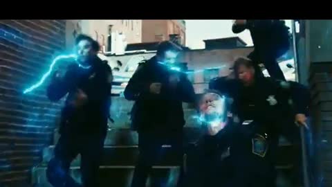 emf in movie surrogates...they all FALL DOWN..in responce to...