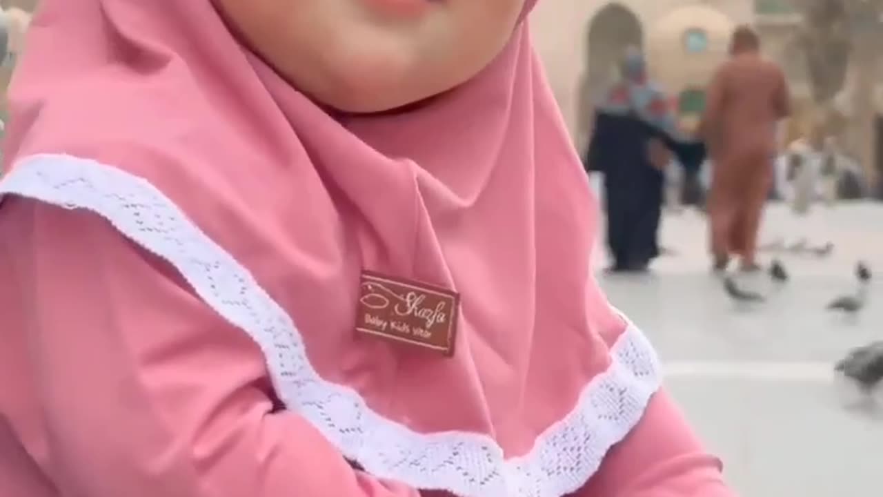 cute girl in Madina Subhan Allah