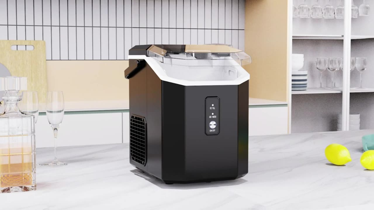 COWSAR Ice Maker, Nugget Ice Maker Machine, Portable Ice Machine