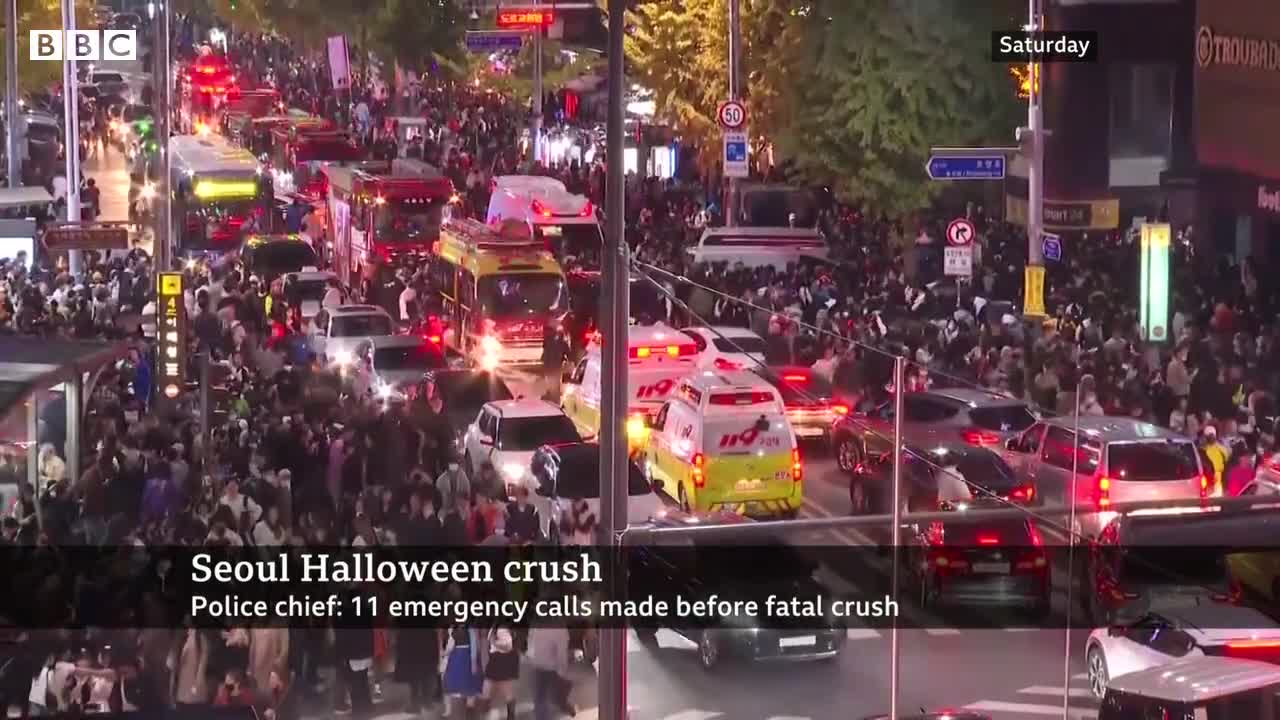 Police called ‘hours before’ Seoul Halloween crush
