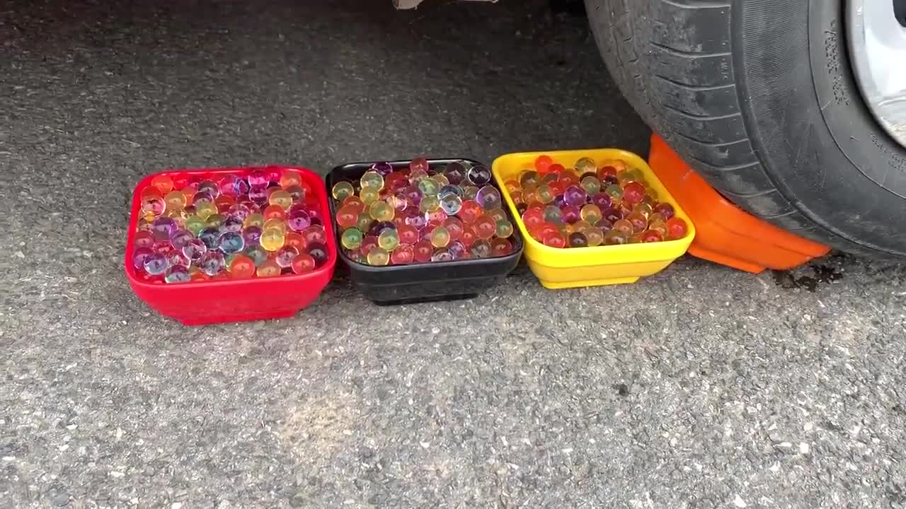 23.Crushing Crunchy & Soft Things by Car! Experiment Car Vs HATCHIMALS EGG EGG