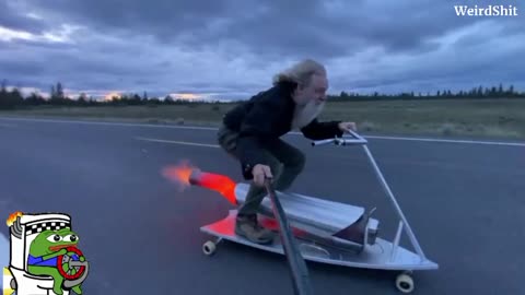CRAZY ROCKETMAN~RIDING THE ROCKET BOARD!