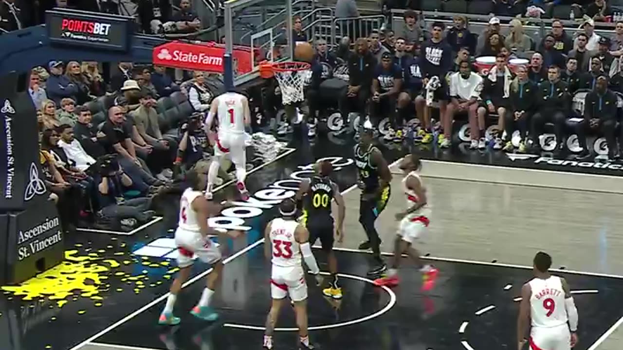 NBA | MATHURIN SHOW! Acrobatic layup for 34 POINTS! | TOR vs. IND