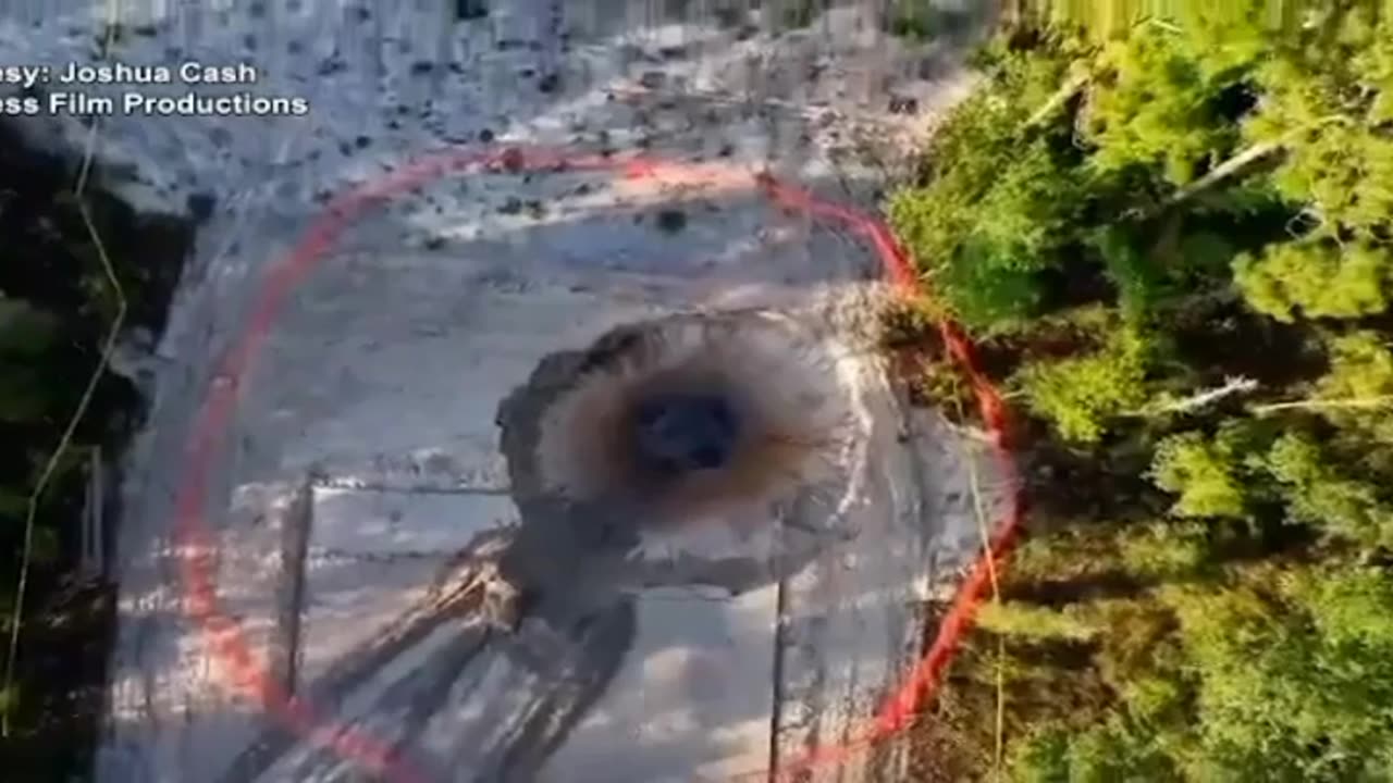 A Large Sinkhole Opened Up This Week In Hernando County, Fla