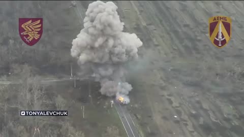 An infantry fighting vehicle was blown up on anti-tank mines in Kursk.