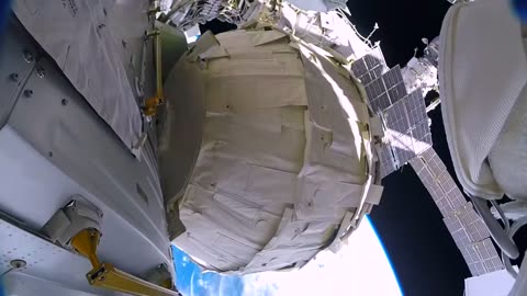 Astronauts accidentally los a sheild in a space