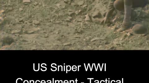US Sniper WWI Concealment - Tactical COLOURIZED Footage 🇺🇸🎯🎥