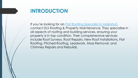 Best Flat Roofing Specialist in Aldershot