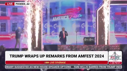 President Trump´s last words at AmericasFest 2024