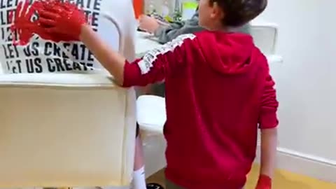 8 year old boy prank with dad