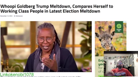 Whoopi Goldberg Compares Herself To The Middle Class During Her Meltdown On Trump's Victory