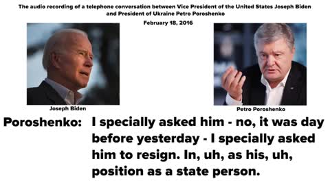 Audio recording of Biden as VP and President of Ukraine - Part 2.