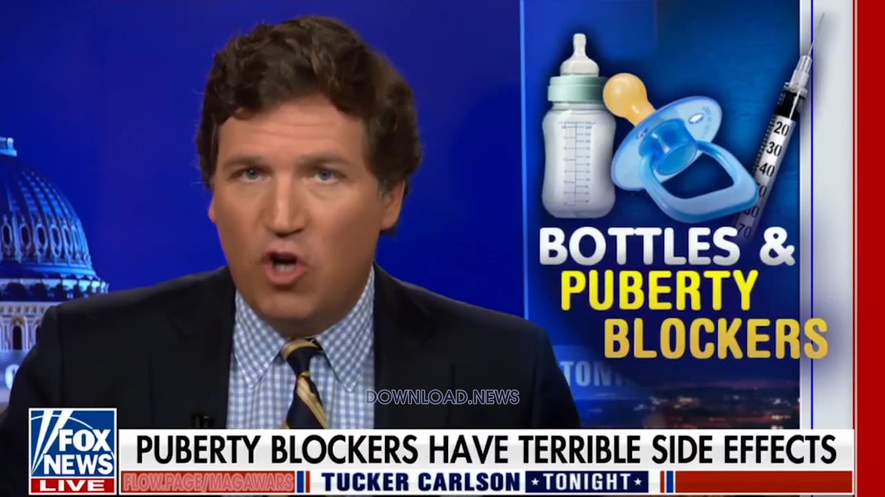 Tucker Carlson: Puberty Blockers Cause Brain Damage - 10/14/22