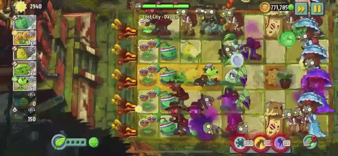 Plants vs Zombies 2 Lost City - Day 23