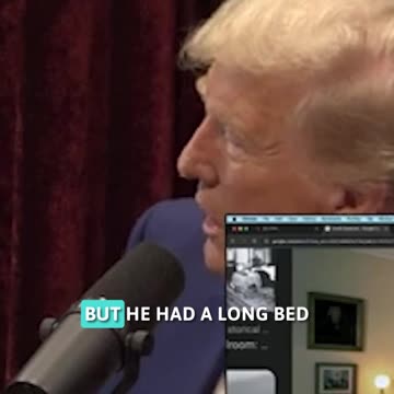 presidential bed! #joerogan #trump #joerogantrumpinterview