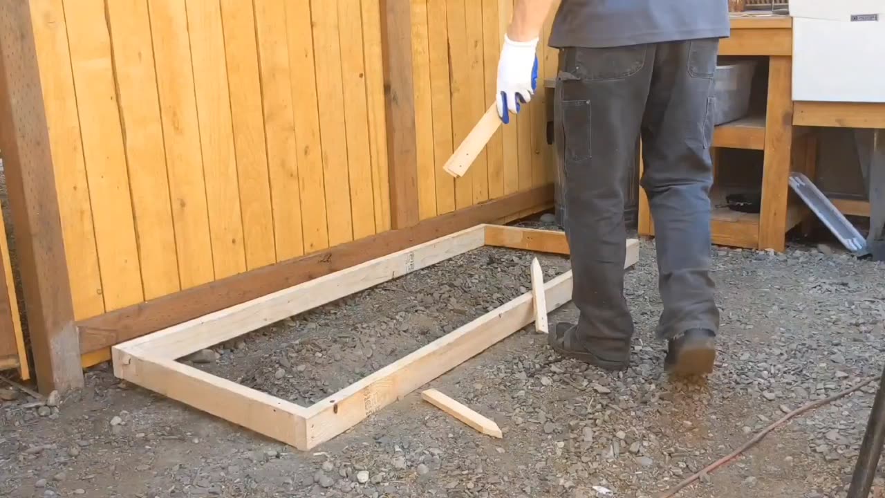 Simple DIY concrete slab