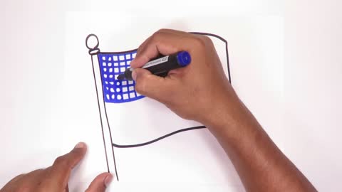 Learn how to draw the United States flag