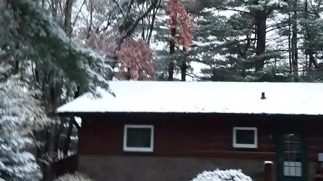 Hayward Wisconsin October 14th, 2022 SNOW What a beauty to see.