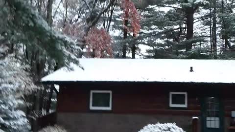 Hayward Wisconsin October 14th, 2022 SNOW What a beauty to see.