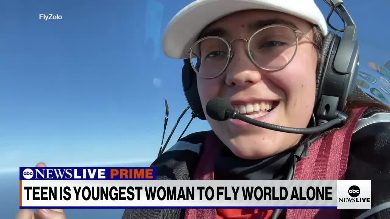 19-year-old aviator sets new solo world record