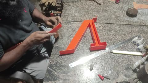 Acrylic Letter Raizing ಅಕ್ರಿಲಿಕ್ ಲೆಟರ್ ರೈಸಿಂಗ್ used Polyfix glue