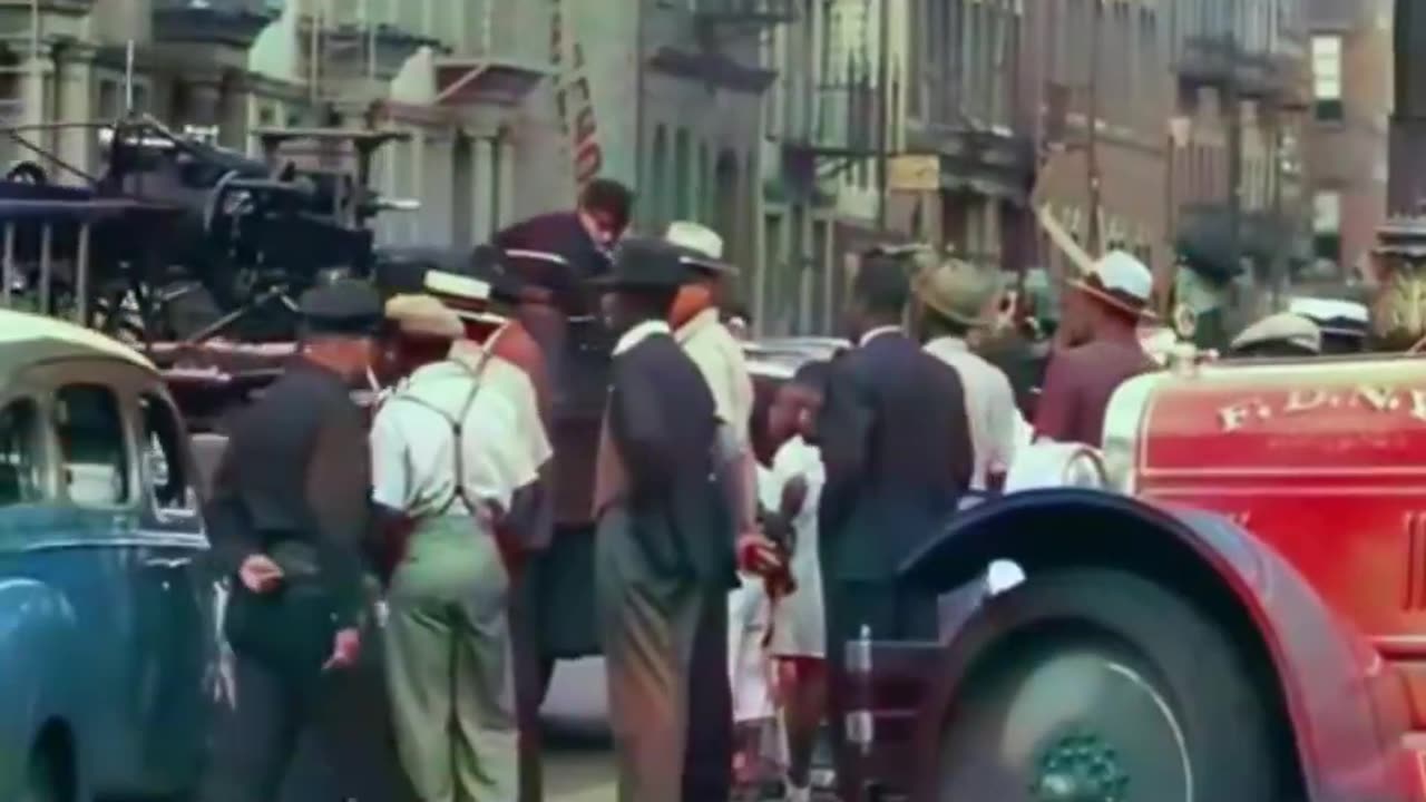 Harlem New York City 1930s in color