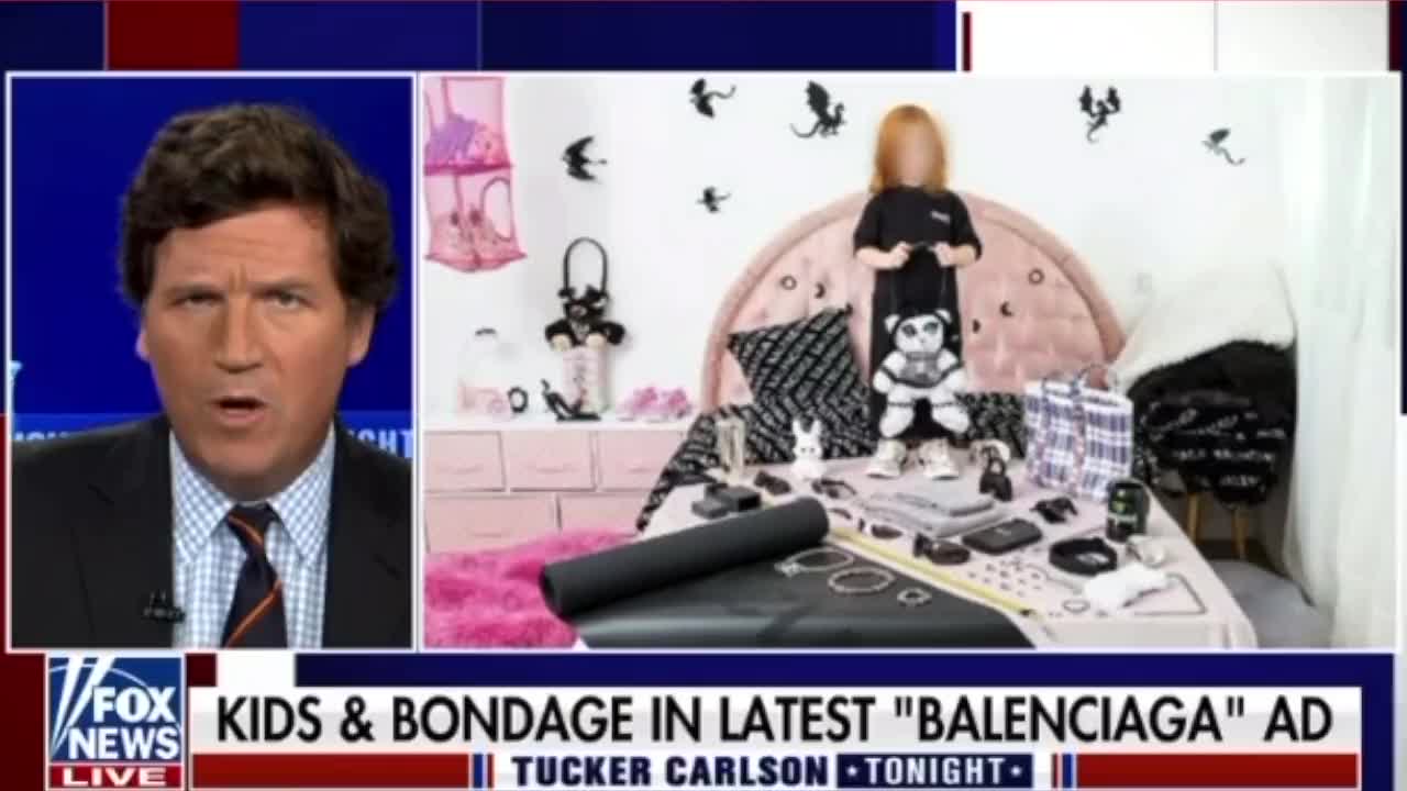 "Where's the Moral Outrage?" - Tucker Exposes CREEPY Balenciaga Ad