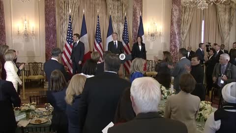 Secretary Blinken and Vice President Harris host a State luncheon honoring French President Macron