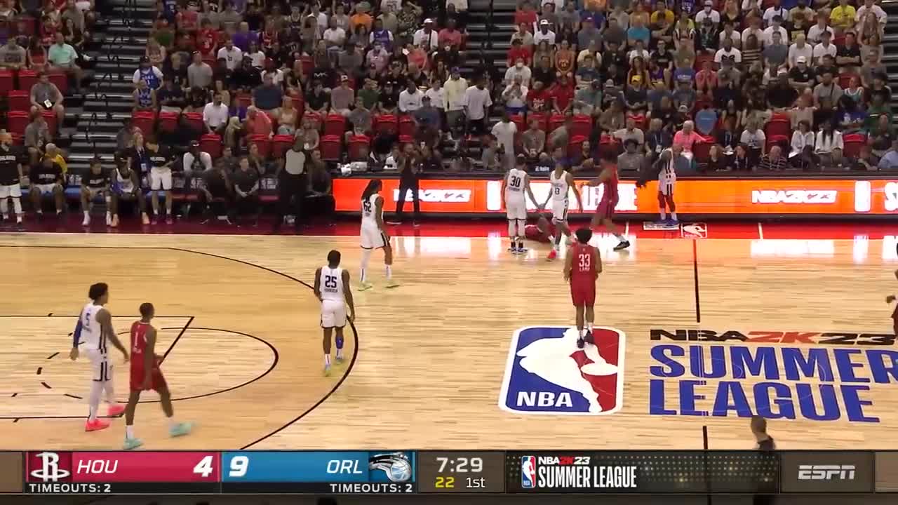 Paolo Banchero first bucket in the NBA Summer League is a 3 💰