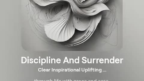 Discipline And Surrender