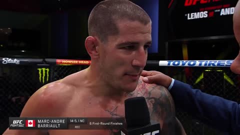 Marc-André Barriault Octagon Interview | UFC Vegas 52