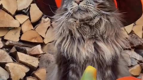 “King of Pumpkins 😸🎃”