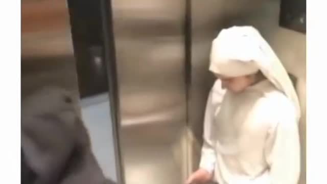 bad NUN in a lift