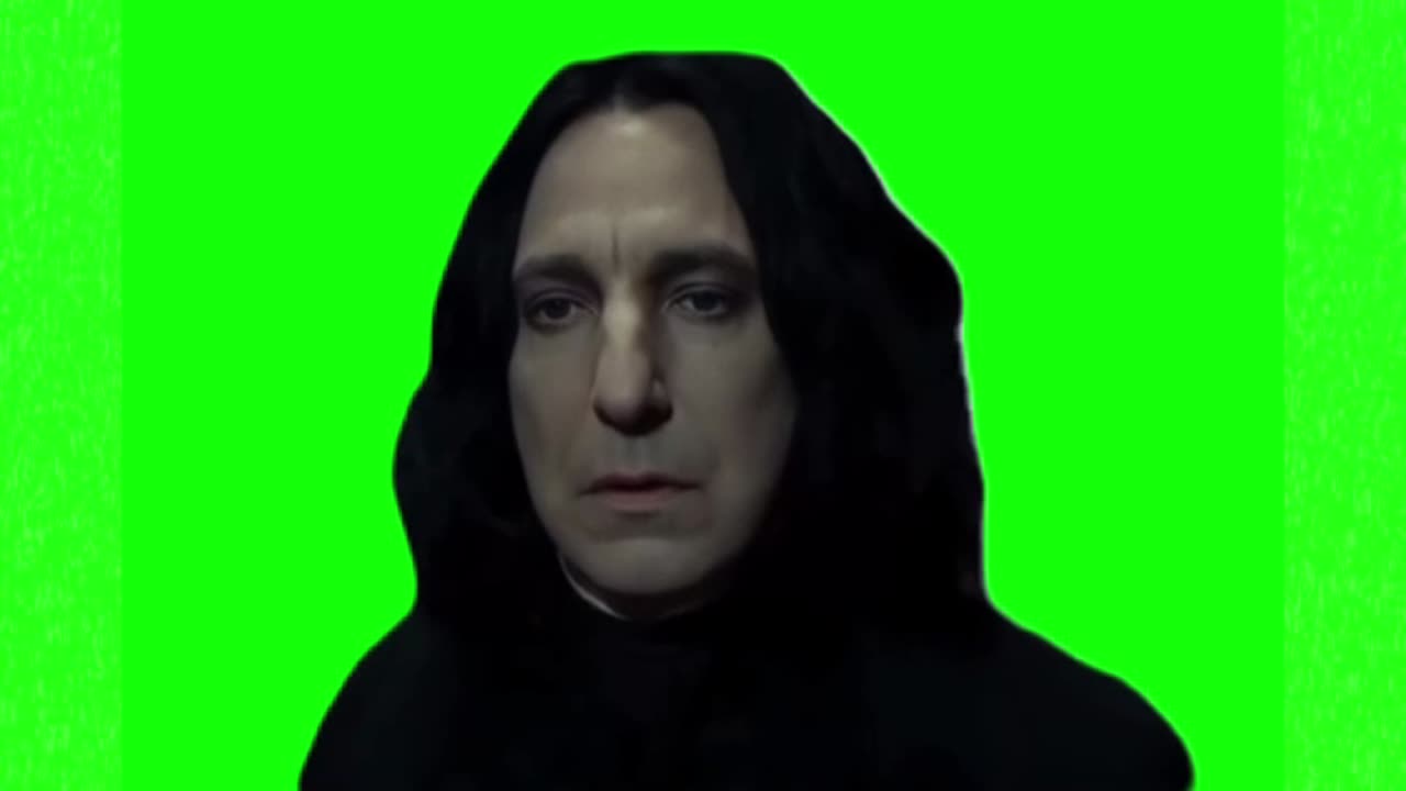 Professor Severus Snape always meme green screen