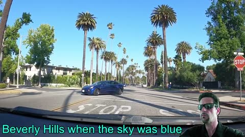 Beverly Hills when the sky was blue