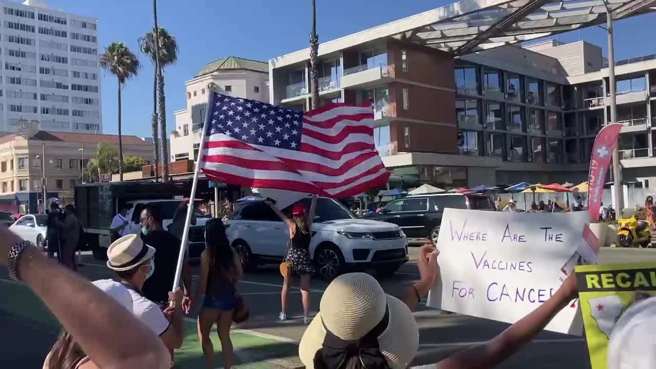 Santa Monica Freedom Rally Aug 29, 2021