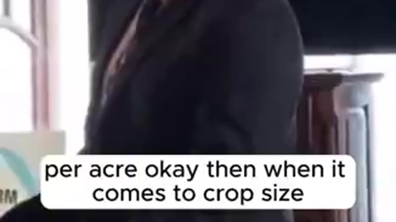 "The Government Is Paying Us To Not Supply Food For 3 Yrs."
