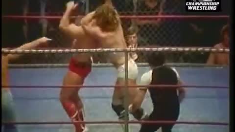 Kerry Von Erich vs Ric Flair NWA Title Steel Cage Michael Hayes Special Ref