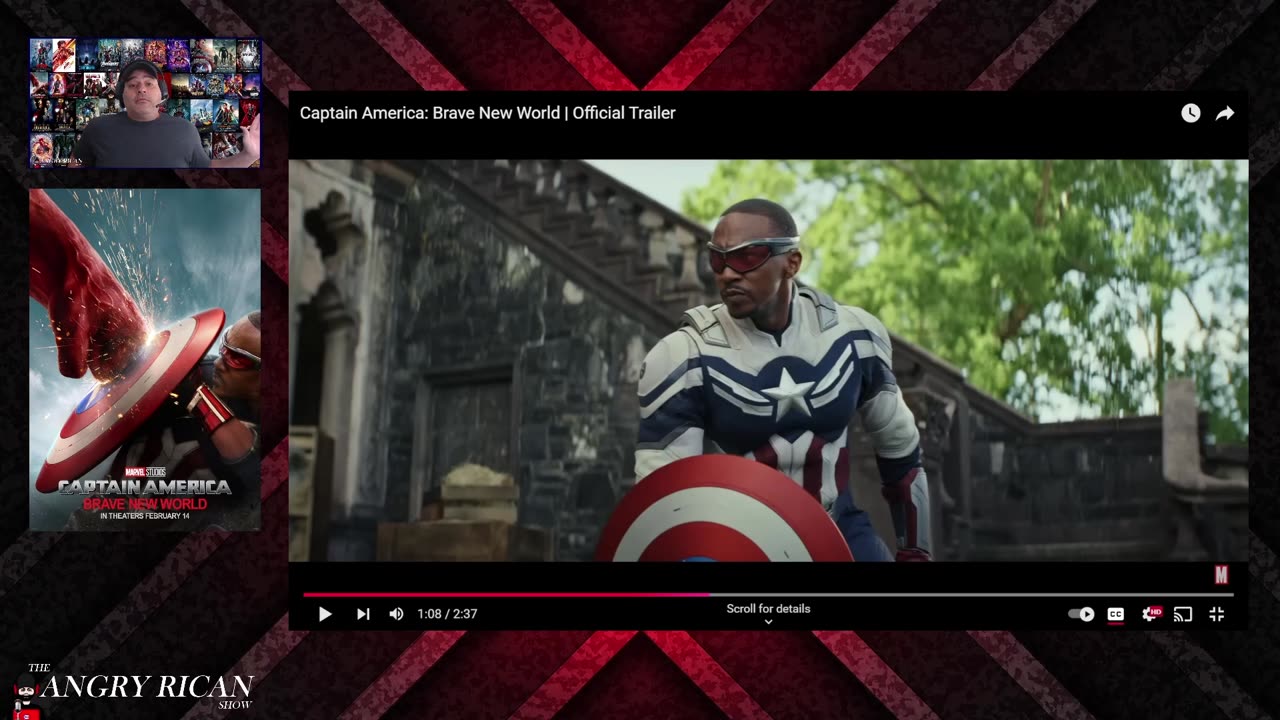 Captain America Brave New World Movie Trailer Review