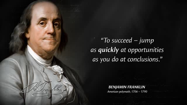 Quotes by Benjamin Franklin that are best remembered when young so as to avoid regret in old age