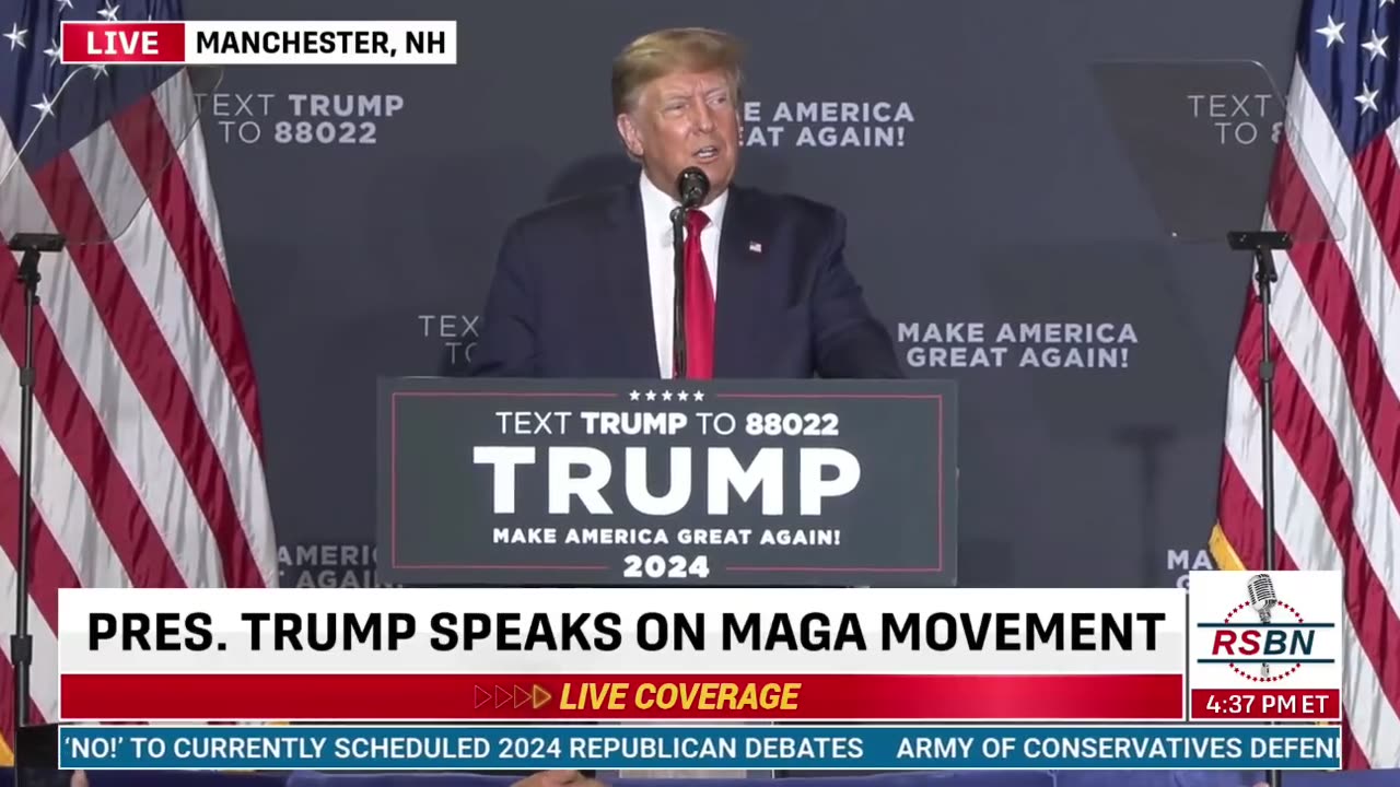 Trump: "Everybody else is paid off by China, including by the way our President."